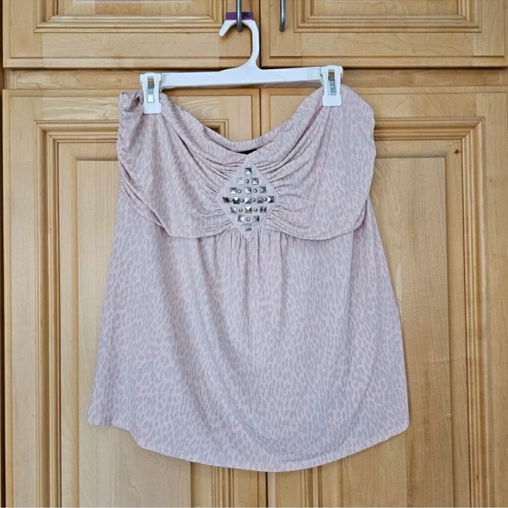 Torrid Sz 2 Lt Pink Tube Top Leopard